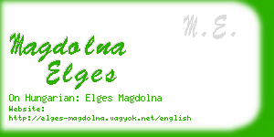 magdolna elges business card